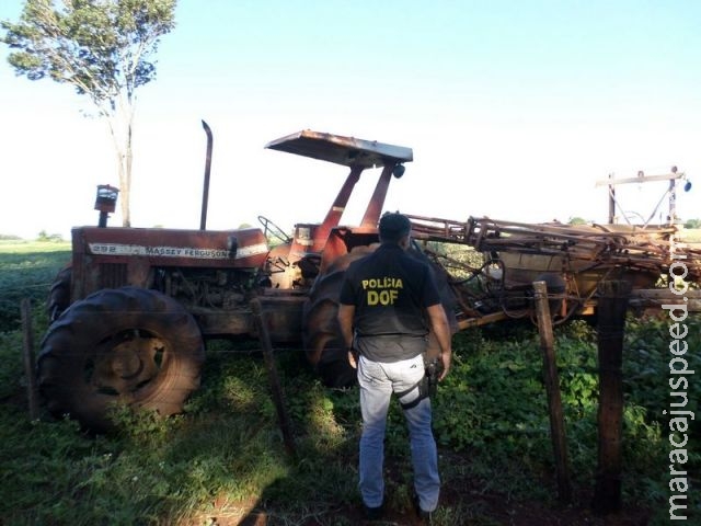DOF recupera maquinário agrícola furtado na região rural de Itaporã DOF recupera maquinário agrícola furtado na região rural de Itaporã