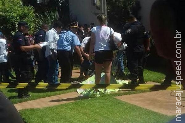 Na fronteira, comerciante é executado a tiros quando limpava a calçada 