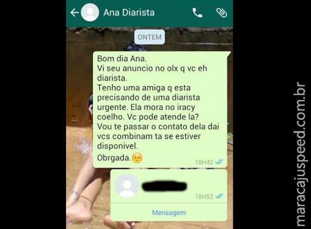 Mulher contrata babá e faxineira e diz que ela furtou objetos e fugiu Mulher contrata babá e faxineira e diz que ela furtou objetos e fugiu