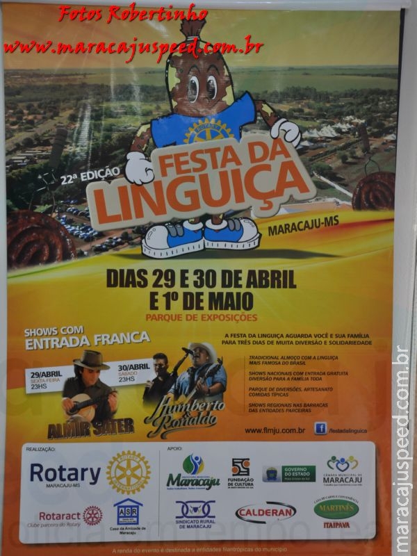 Almoço no domingo (21) no Rotary Club marcou lançamento oficial da 22ª Festa da Linguiça de Maracaju Almoço no domingo (21) no Rotary Club marcou lançamento oficial da 22ª Festa da Linguiça de Maracaju