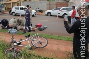 Ciclista é socorrido em estado grave após acidente na Tamandaré Ciclista é socorrido em estado grave após acidente na Tamandaré
