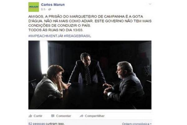 Deputado de MS comenta prisão de marqueteiro e chama para protesto dia 13