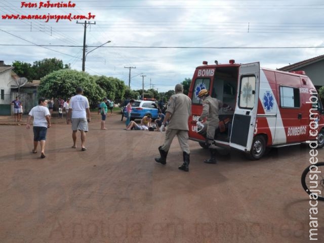 Maracaju: Adolescente conduzindo veículo se envolve em colisão com motociclista na Vila Prateada