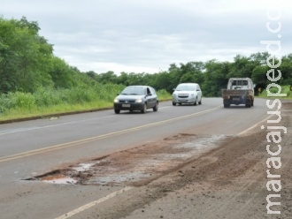 Chuvarada atrasa recuperação de rodovias esburacadas