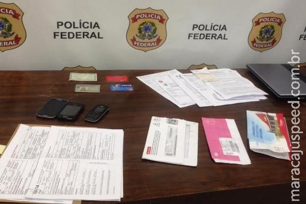  PF prende golpsta que abria contas bancárias em MS com documentos falsos