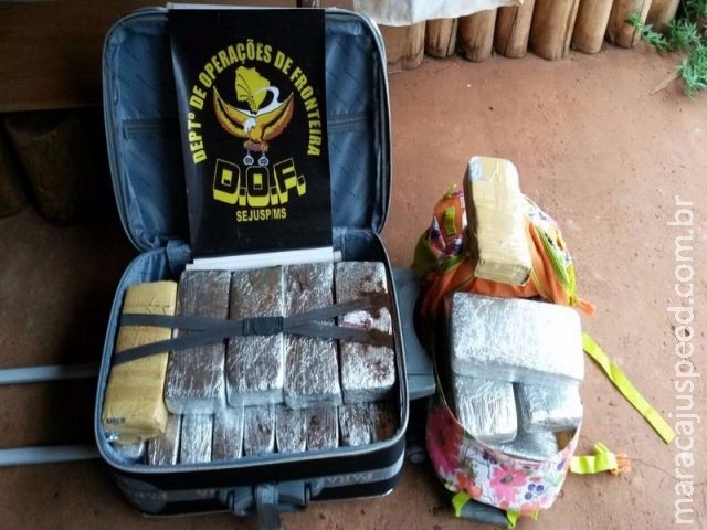 Mais uma “mula” do tráfico é presa pelo DOF na MS-164, levando maconha para RO Mais uma “mula” do tráfico é presa pelo DOF na MS-164, levando maconha para RO