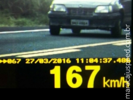 PRF flagra condutor a 167 quilômetros na BR-158