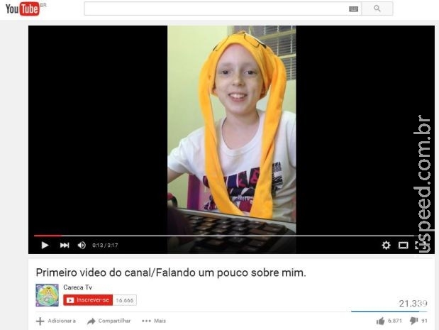 Canal de vídeos de menina que teve câncer é invadido por hacker Canal de vídeos de menina que teve câncer é invadido por hacker