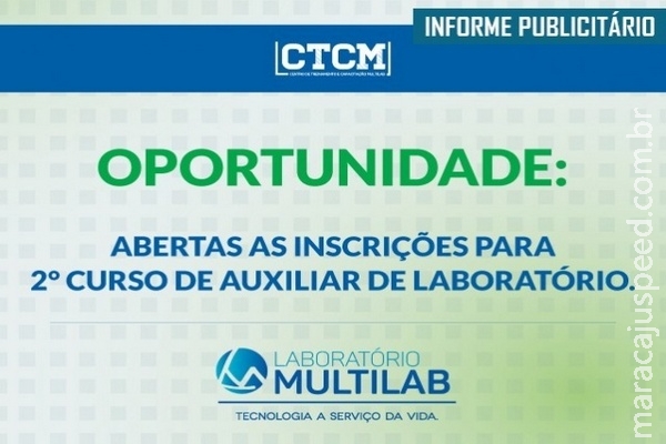 Multilab capacita profissionais com curso de Auxiliar de Laboratório Multilab capacita profissionais com curso de Auxiliar de Laboratório