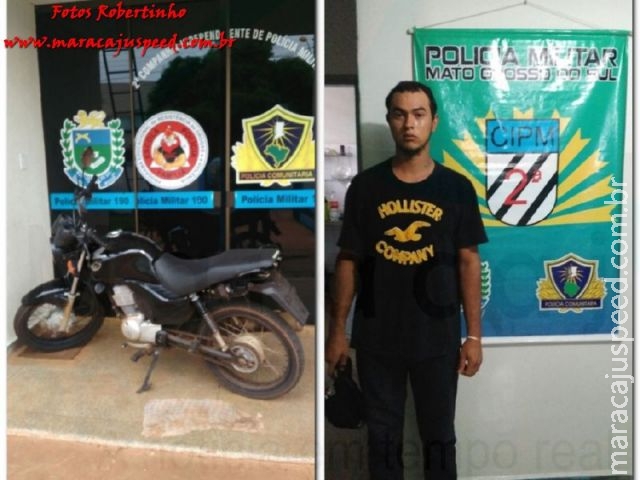 Maracaju: Homem é preso em flagrante pela PM por receptação de motocicleta furtada Maracaju: Homem é preso em flagrante pela PM por receptação de motocicleta furtada