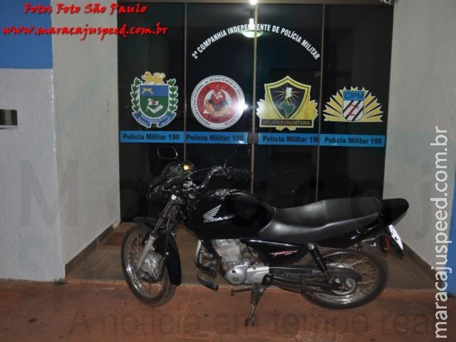 Maracaju: Polícia Militar recupera motocicleta furtada na Vila Margarida Maracaju: Polícia Militar recupera motocicleta furtada na Vila Margarida