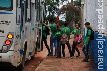 Mudança em linha de ônibus faz crianças cruzarem rodovia para ir à aula