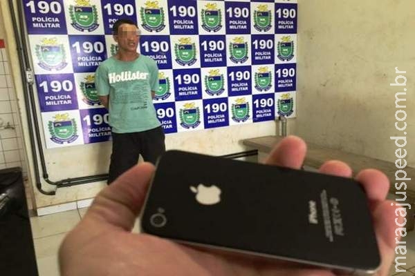 Bandido rouba iPhone e é preso negociando aparelho por cenhão Bandido rouba iPhone e é preso negociando aparelho por cenhão