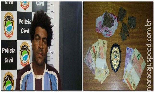 Maracaju: Polícia Civil prende homem em flagrante por tráfico de drogas Maracaju: Polícia Civil prende homem em flagrante por tráfico de drogas