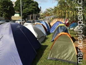 Acampamento tem data para terminar e grupo já procura local da festa Acampamento tem data para terminar e grupo já procura local da festa
