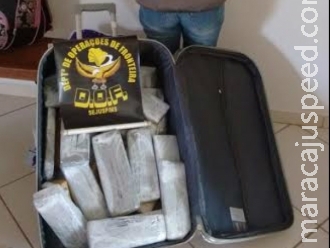 Garota que seguia para SC é flagrada com 22 kg de droga em Mato Grosso do Sul