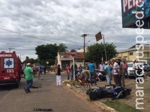 Carro atinge três motos da Guarda Municipal e fere dois servidores na Capital