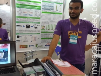 Estudante de MS apresenta prótese sensível em feira nos EUA Estudante de MS apresenta prótese sensível em feira nos EUA