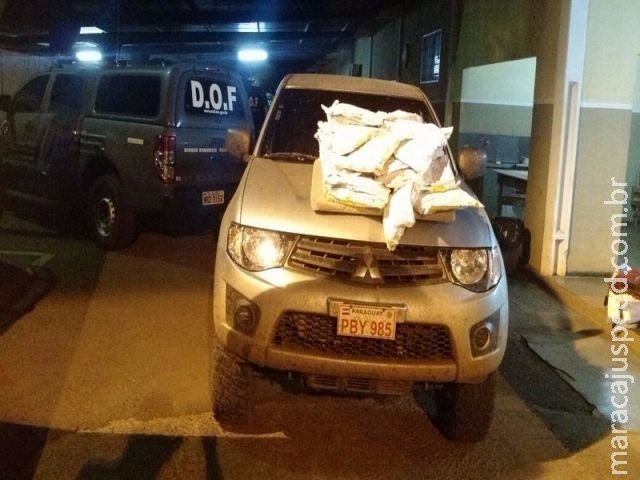 DOF intercepta carga de agrotóxico contrabandeado do Paraguai DOF intercepta carga de agrotóxico contrabandeado do Paraguai