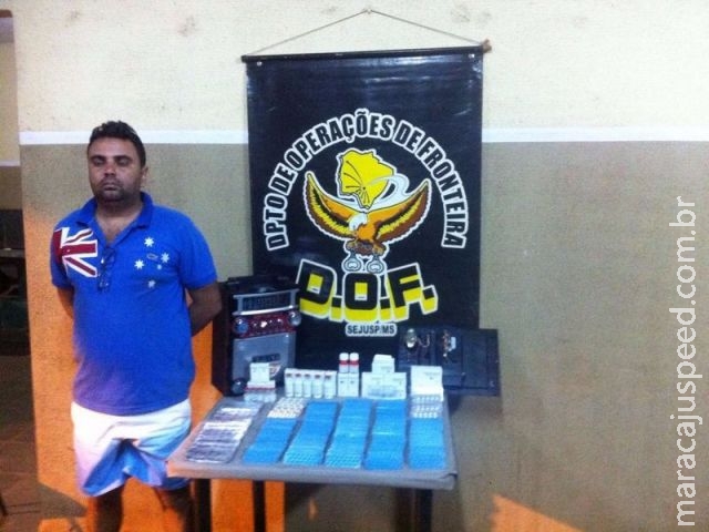 Maracaju: DOF apreende 30 mil reiais em anabolizantes e descaminho Maracaju: DOF apreende 30 mil reiais em anabolizantes e descaminho