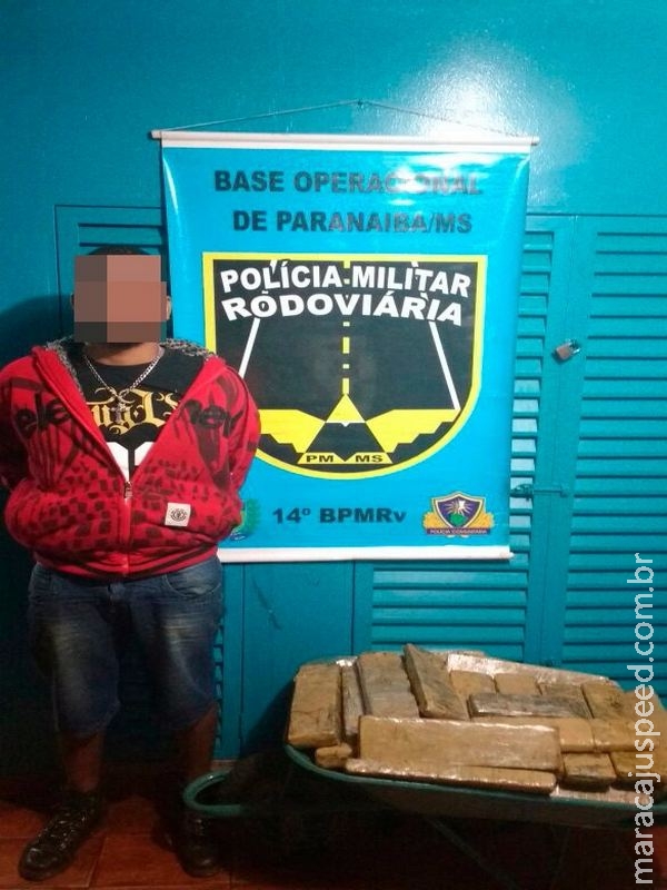 PRE  BOP Paranaíba apreende 47 kg de maconha na MS-270