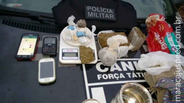 Preso casal que negociava drogas e pontos via whatsapp