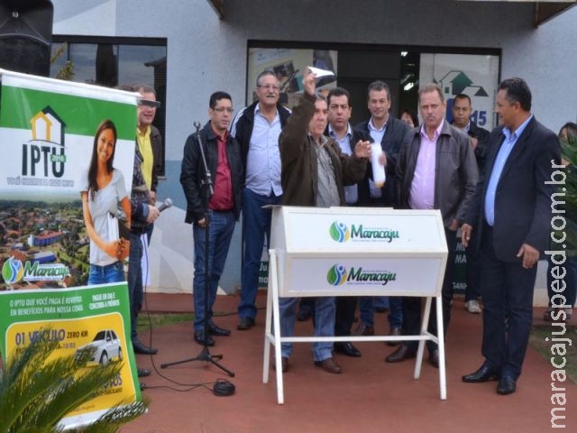 Prefeitura Municipal de Maracaju realizou sorteio do carro 0 KM para contribuintes do IPTU Prefeitura Municipal de Maracaju realizou sorteio do carro 0 KM para contribuintes do IPTU