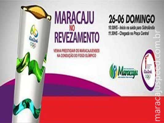Programação em comemoração a passagem da Tocha Olímpica em Maracaju