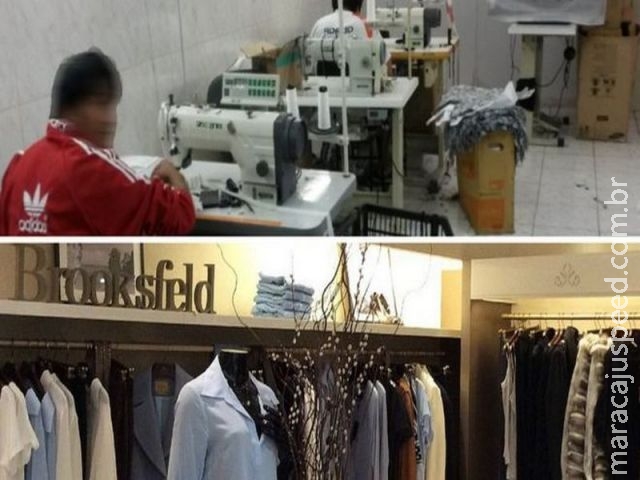 Fiscalização flagra trabalho escravo e infantil em marca de roupas de luxo em SP Fiscalização flagra trabalho escravo e infantil em marca de roupas de luxo em SP