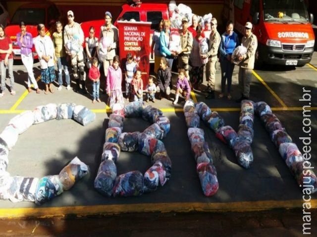 Campanha dos Bombeirros arrecada 5,2 mil peças de roupas