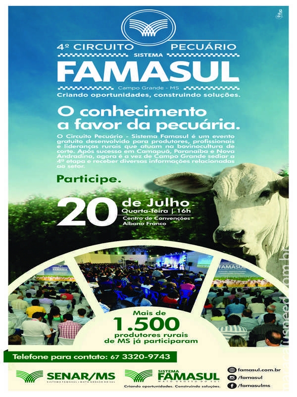 4º CIRCUITO PECUÁRIO – SISTEMA FAMASUL 4º CIRCUITO PECUÁRIO – SISTEMA FAMASUL