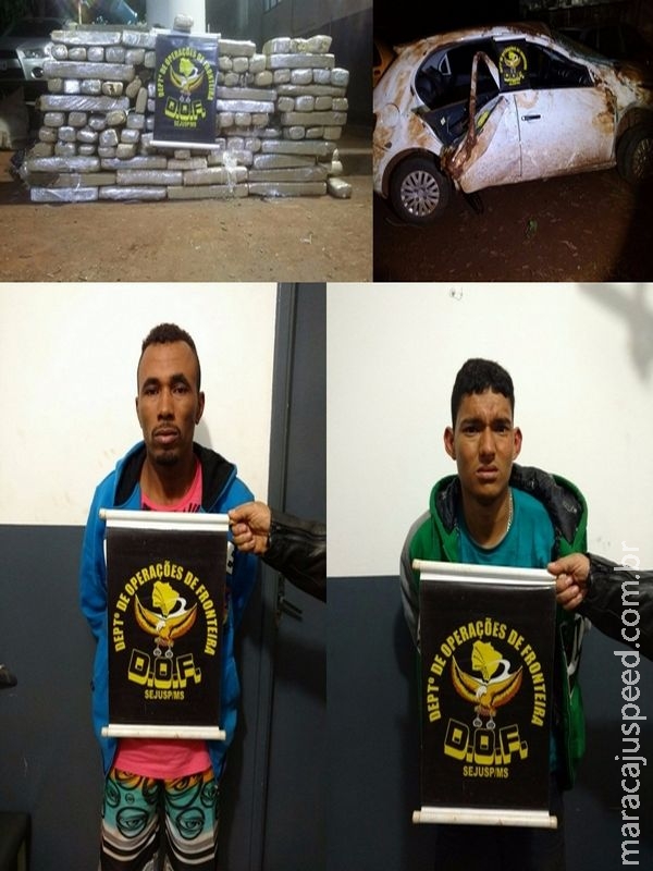 Maracaju: Dupla “fura” bloqueio do DOF na MS-164 e capota veículo com quase 200 quilos de maconha Maracaju: Dupla “fura” bloqueio do DOF na MS-164 e capota veículo com quase 200 quilos de maconha