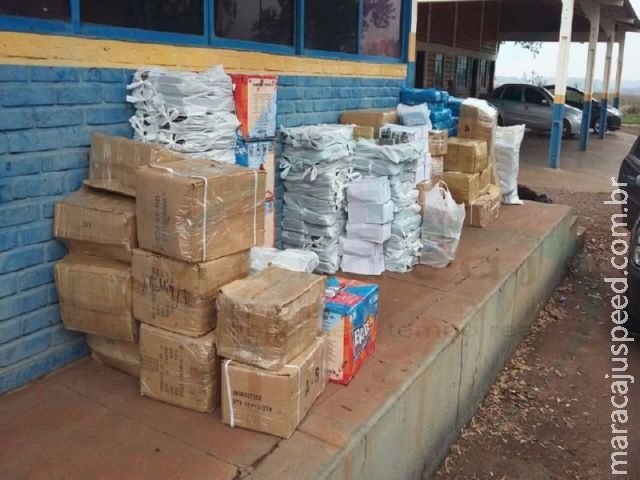 PRE BOP Dourados intercepta comboio de veículos com contrabando na MS-162 PRE BOP Dourados intercepta comboio de veículos com contrabando na MS-162