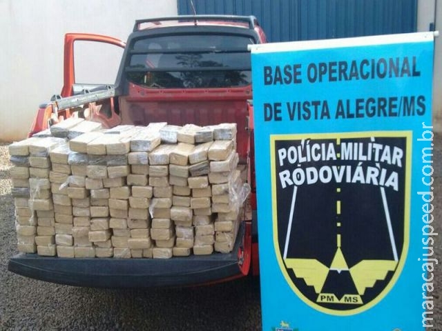 Maracaju: PRE BOP Vista Alegre apreende 172 kg de maconha em fundo falso de veículo