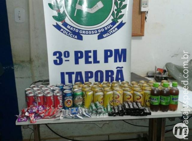 Adolescentes são apreendidos com mais de 70 chicletes e 40 cervejas furtados