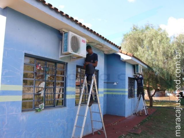 Maracaju: Escolas e Cieis começam a receber ar condicionados Maracaju: Escolas e Cieis começam a receber ar condicionados