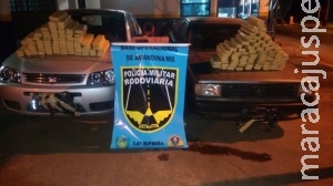 Três homens são presos com 130kg de maconha na MS-276