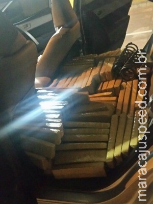 PRF apreende 793 kg de maconha em MS que seriam levados para GO