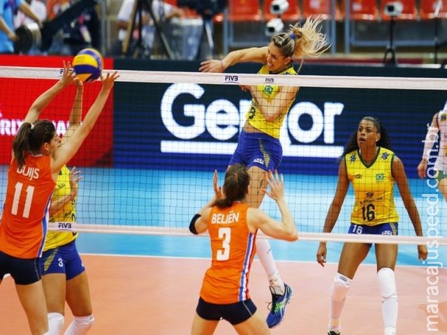 Brasil passa bem pela Holanda e, sem perder sets, vai à final do Grand Prix Brasil passa bem pela Holanda e, sem perder sets, vai à final do Grand Prix