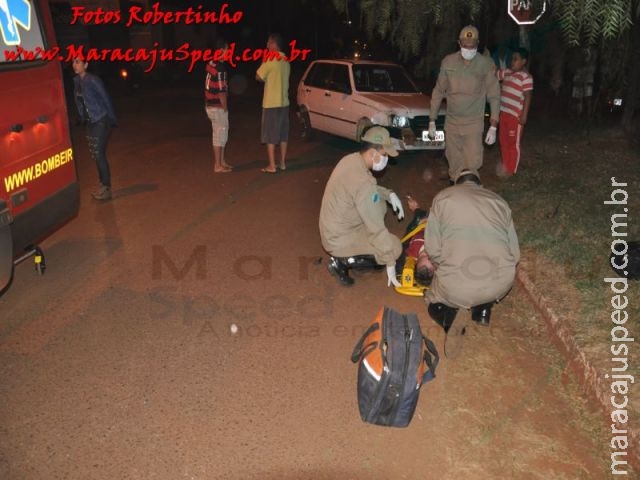Maracaju: Colisão entre veículo e motociclista na Rua Major Carlos da Silva Maracaju: Colisão entre veículo e motociclista na Rua Major Carlos da Silva