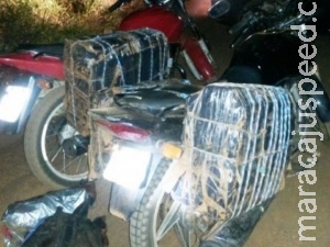 PF flagra motos carregando cerca de meia tonelada de maconha na BR-163