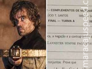 Prova da Unicamp cita " Game of Thrones " e leva fãs da série da HBO à loucura nas redes sociais Prova da Unicamp cita " Game of Thrones " e leva fãs da série da HBO à loucura nas redes sociais