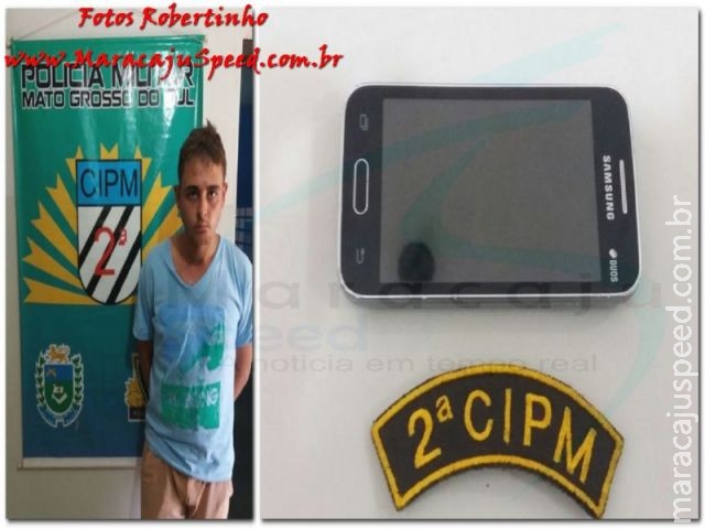 Maracaju: PM prende homem em flagrante por furto. Autor é reincidente Maracaju: PM prende homem em flagrante por furto. Autor é reincidente