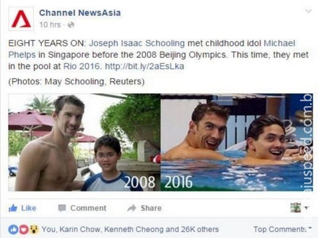 Schooling, o fã mirim que veio de Cingapura para interromper coleção de ouros de Phelps Schooling, o fã mirim que veio de Cingapura para interromper coleção de ouros de Phelps