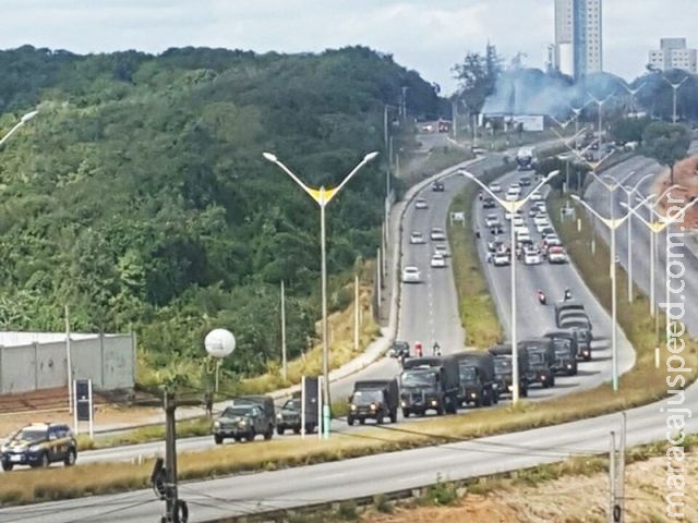 Tropa do Exército chega ao RN para integrar combate a ataques Tropa do Exército chega ao RN para integrar combate a ataques