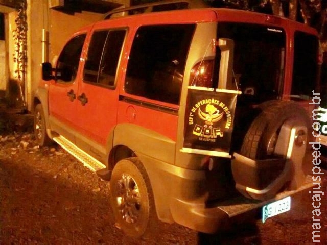 Veículo roubado em Santo André/SP é apreendido pelo DOF em Ponta Porã