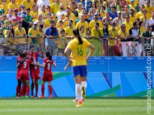 Brasil perde para o Canadá e fica sem medalha no futebol feminino Brasil perde para o Canadá e fica sem medalha no futebol feminino