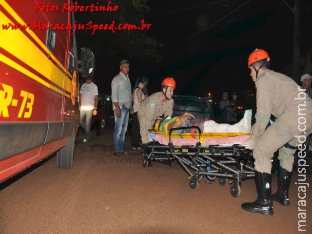 Maracaju: Motociclista embriagado colide frontalmente com veículo na Rua Franklin Ferreira Ribeiro