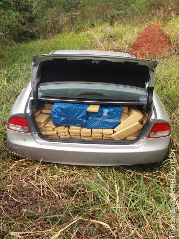 PRE BOP de Amandina apreende 400 kg de maconha em um veículo Honda Civic e prende autor em flagrante