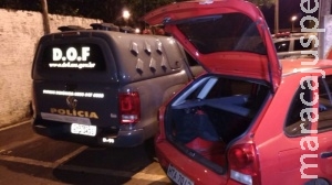 Após perseguição, DOF prende homem com pistola e 80 kg de maconha